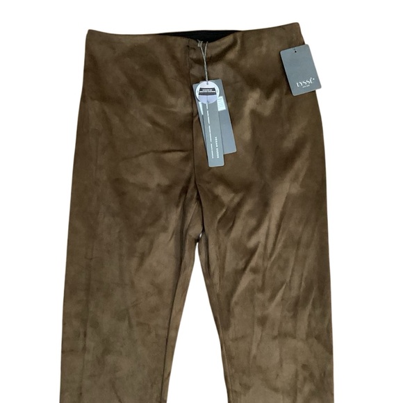 LYSSÉ New York Vegan Suede Leggings Bronze Brown High Waist Size Medium- NWT - Picture 7 of 12